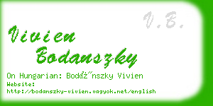 vivien bodanszky business card